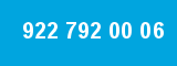 922 792 00 06